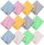 Allecto Plus - Microvezel Schoonmaakdoekjes - 12 stuks - Brillen Schoonmaakdoekjes voor Bril, Zonnebril, Camera Lenzen, iPad, Tablet, Telefoons, LCD Schermen en Kwetsbare Oppervlakken - 14,5 cm x 17,5 cm