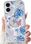 Magnetisch Hoesje voor iPhone 17 Compatibel met MagSafe Schattig Zeedieren Ontwerp voor Meisjes Vrouwen Zacht TPU+PC Schokbestendige Beschermende Telefoonhoesje-Blauwe Schildpad