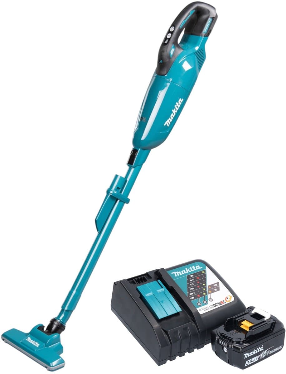Makita - 18V ACCU-Steelstofzuiger, 1x accu 3,0 Ah LXT, lader DCL284FRF - Afbeelding 1