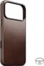 Nomad Traditional Horween lederen hoesje iPhone 18 Pro Max – Tastbare camerabesturingsknop – Compatibel met MagSafe en draadloos opladen – Gemaakt van luxueus Horween leer - Bruin