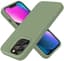 Silicone Hoes voor iPhone 13 Pro - Ultra Dun en Schokbestendig - Matcha Groen