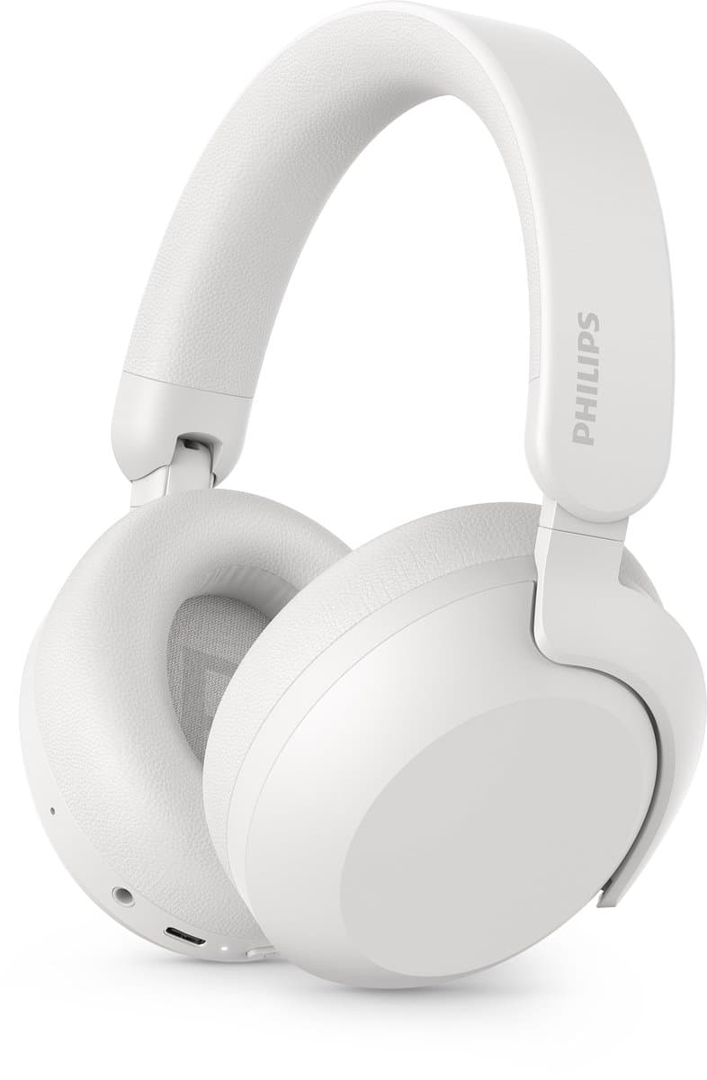 PHILIPS TAH8000EWT/00 - Over-Ear Koptelefoon - Noise Cancelling Pro - Hi-Res Audio - Tot 70 Uur Batterijduur - Bluetooth 5.4 - Multipoint - Auracast - Vervangbare Batterij - Wit - Afbeelding 1