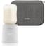 LUVION® Draagbare Flessenwarmer Ultra Pro + Protection Case - Wit - Speciale roerfunctie voor gelijkmatig opwarmen van borstvoeding en mixen van kunstvoeding - Geschikt voor nagenoeg alle merken babyflesjes - Onderweg draadloos je baby fles verwarmen