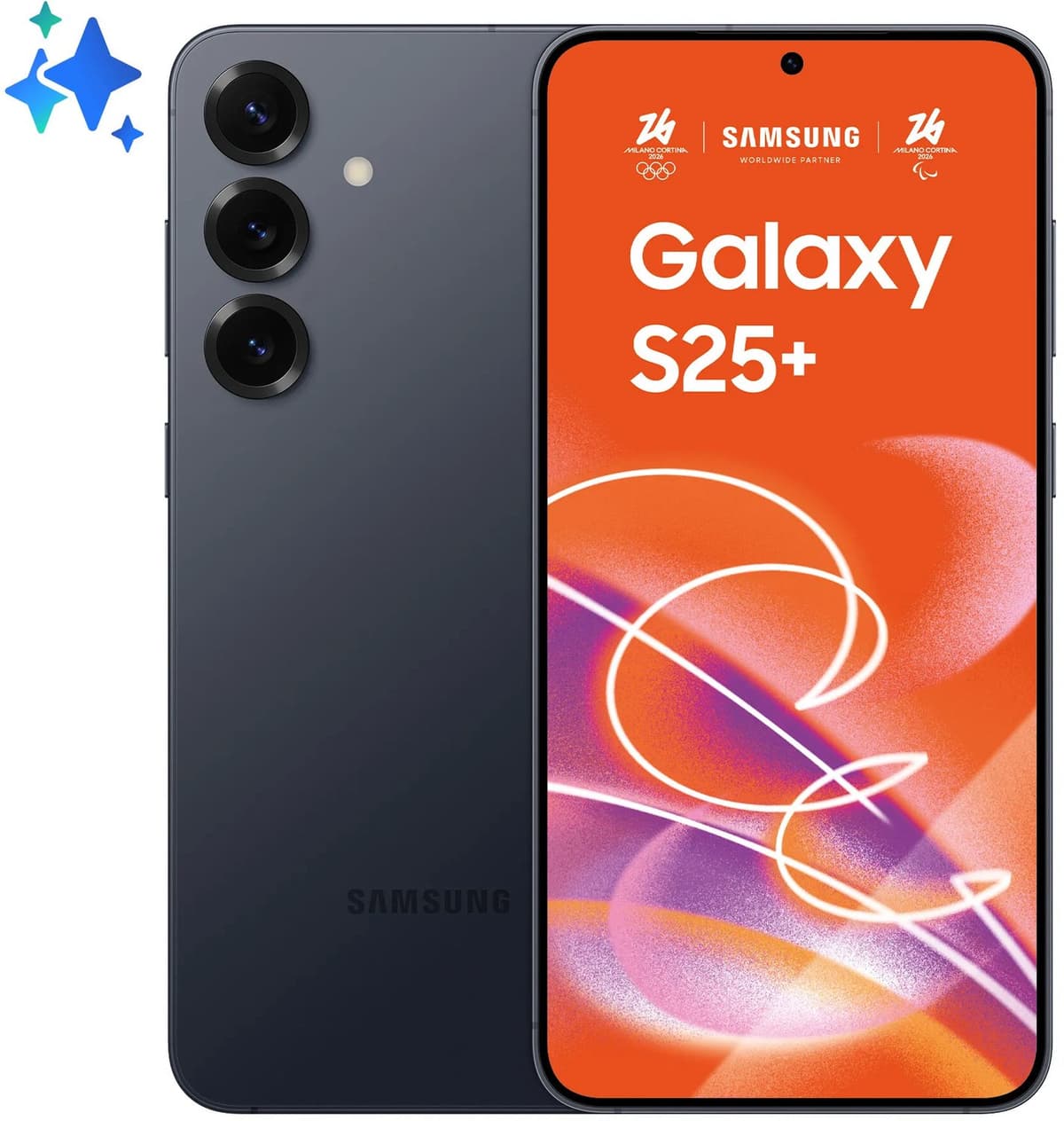 Samsung Galaxy S25+ SM-S936B/DS 17 cm (6.7) Dual SIM Android 15 5G USB Type-C 12 GB 256 GB 4900 mAh Zwart - Afbeelding 1