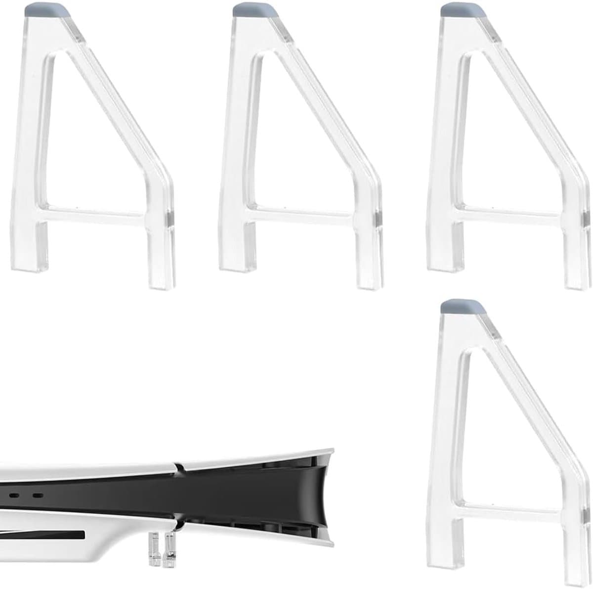 Accessoireset voor Playstation 5, 4 horizontale positioneringshouders, eenvoudige koelvoeten, compatibel met de PS5 Slim console, consolehouder - Afbeelding 1