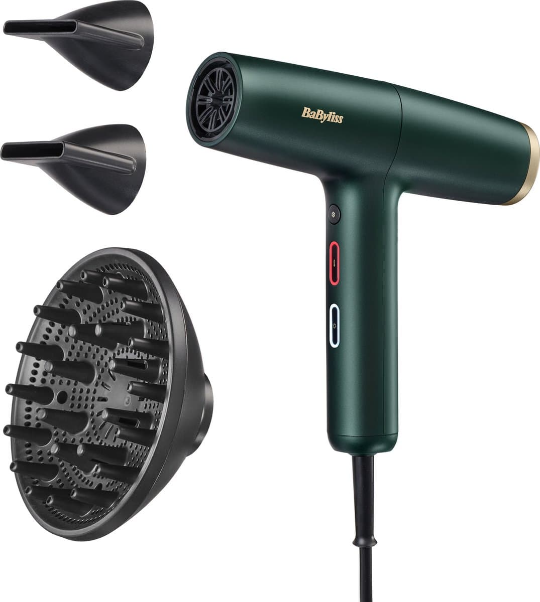 BaByliss Air Power Pro Föhn - 200 km/u blaassnelheid - Föhn met diffuser - Stil/Krachtig/Effectief - Salonwaardige resultaten - D6555DE - Afbeelding 1