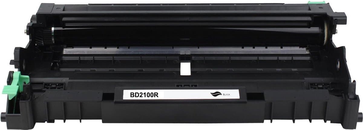 Brother DR-2100 DR2100 Drum Unit Zwart - 12000 pagina's - Huismerk Compatible - Geschikt voor Brother DCP-7030 Brother DCP-7040 Brother DCP-7045N Brother HL-2140 Brother HL-2150 Brother HL-2150N Brother HL-2170 Brother HL-2170W Brother MFC-7320 - Afbeelding 1