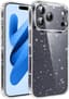 Glitter Telefoonhoesje Compatibel met iPhone 17 Pro Hoesje Glitter, Bling Glitter Schokbestendige Telefoonhoesje met Camerabescherming, Glinsterende Doorzichtige Transparante Beschermhoesje