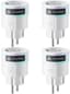 SwitchBot Plug Mini – Slimme stekker met Matter, energiemeting en spraakbediening – EU-model - 4-pack