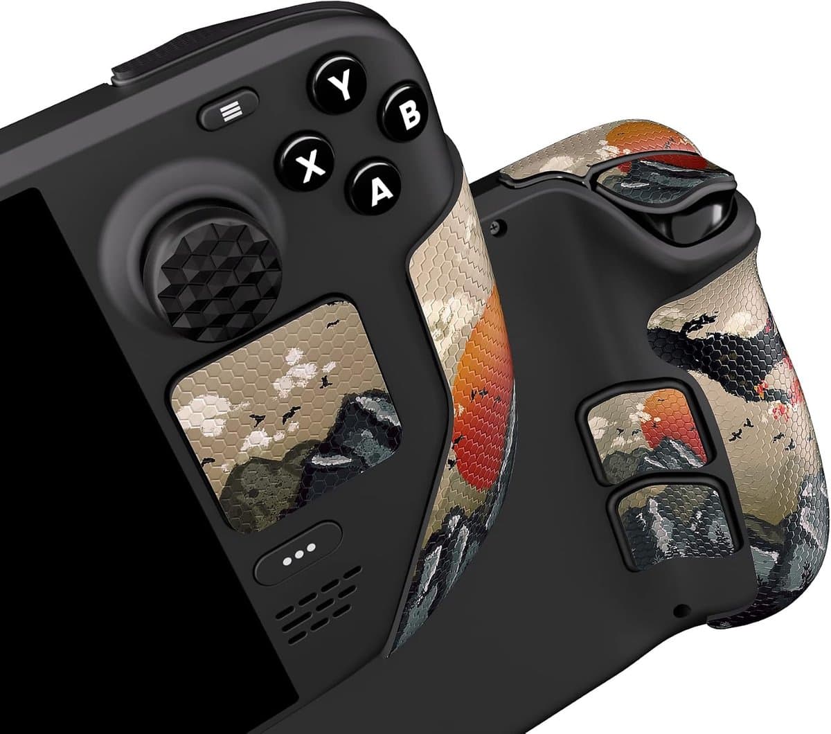 Handige grip voor Steam Deck met zachte rubberen pads - Afbeelding 1