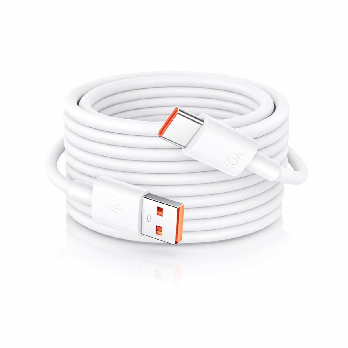 Duurzame USB-C Oplaadkabel van 10 m voor Beveiligingscamera's, Projectoren en Dashcams, Geschikt voor PS5 en Samsung Galaxy S22/S21 - Afbeelding 1