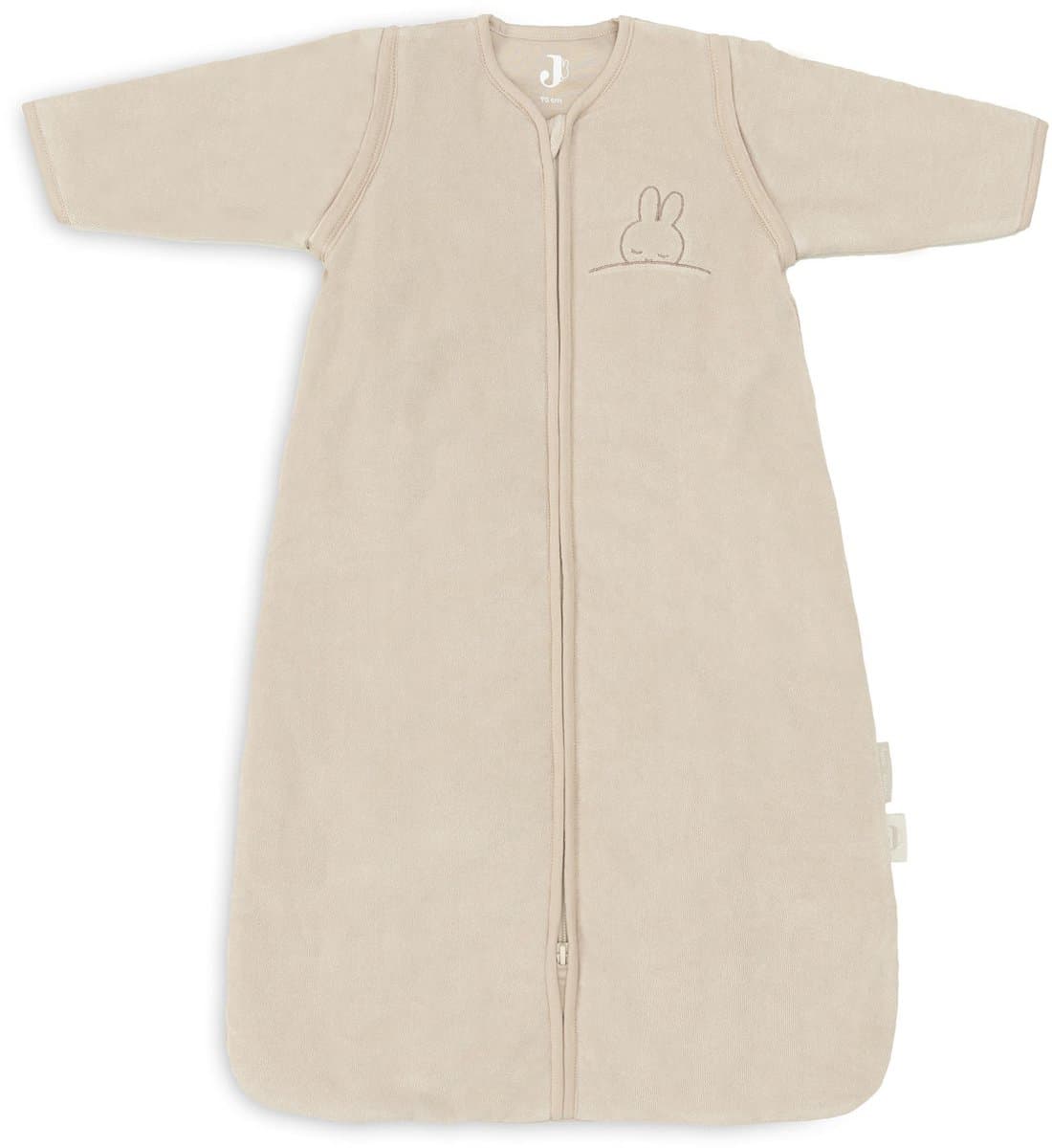 Jollein x Nijntje Slaapzak Winter Met Afritsbare Mouw 90cm Sleepy Miffy Terry - Nougat - Winterslaapzak - Afbeelding 1