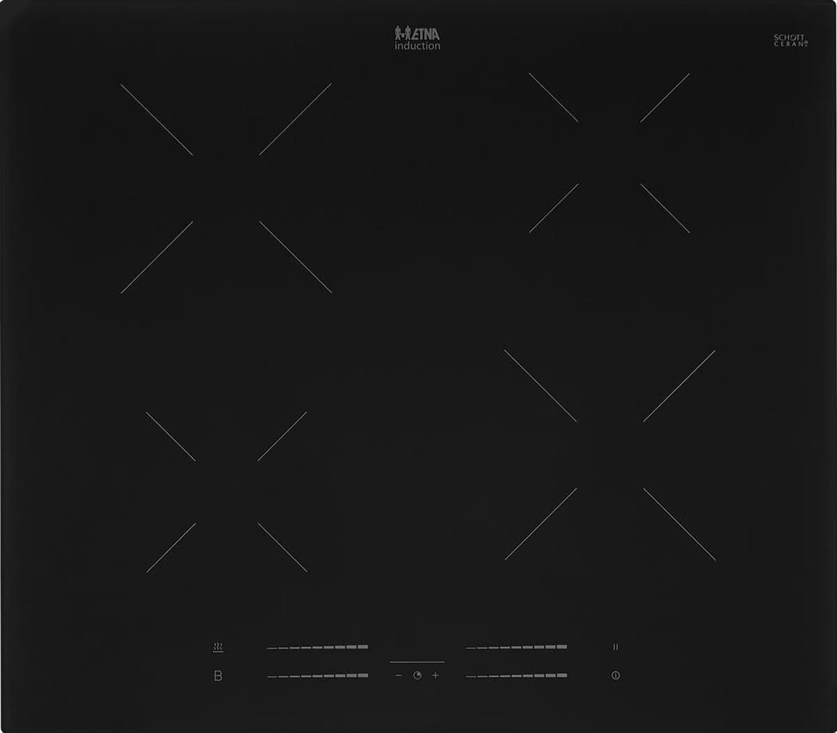 ETNA KI560ZT - Inbouw inductiekookplaat - 2-fasen - 60 cm breed - 4 kookzones - Afbeelding 1