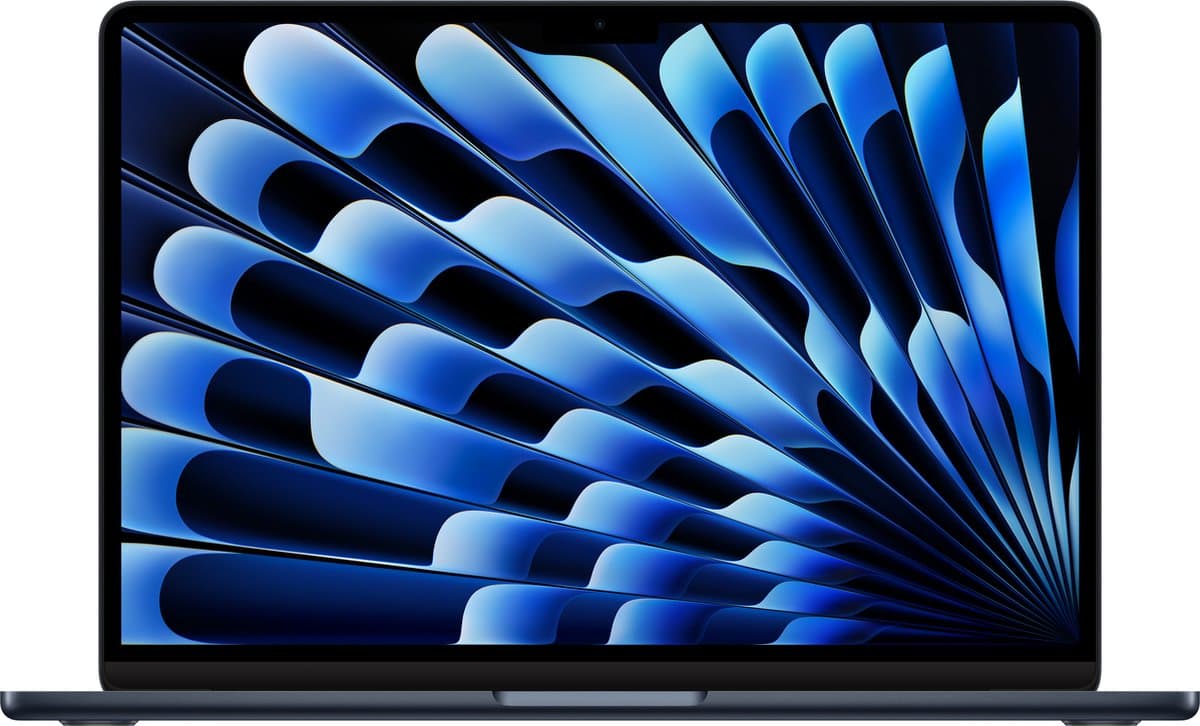 Apple MacBook Air (2024) - MRXV3N/A- 13.6 - M3 - 8 GB - 256 GB - Midnight - Afbeelding 1