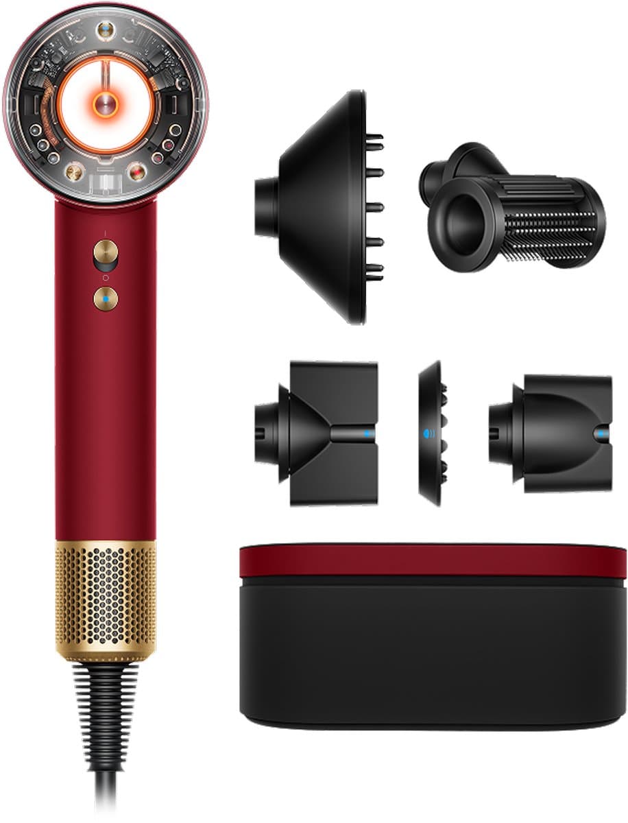 Dyson Supersonic Nural Straight+Wavy - Föhn - Red Velvet/Goud - Afbeelding 1