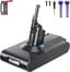 Accu voor Dyson V8 6000mAh vervangende batterij voor Dyson SV10 | Compatibel met V8 Motorhead/Fluffy/Animal/Absolute SV10 stofzuiger met lcd-batterijindicator
