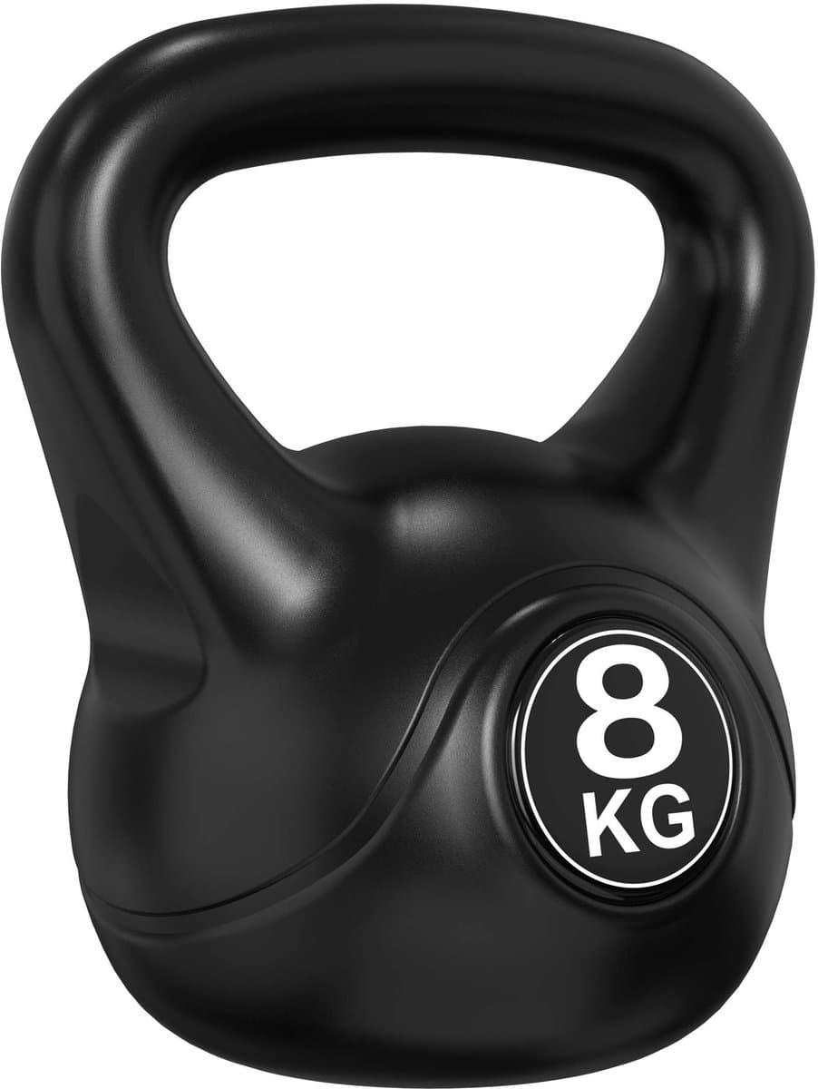 Tunturi PVC Kettle Bell - Kettlebell - 8 kg - Incl. gratis fitness app - Afbeelding 1