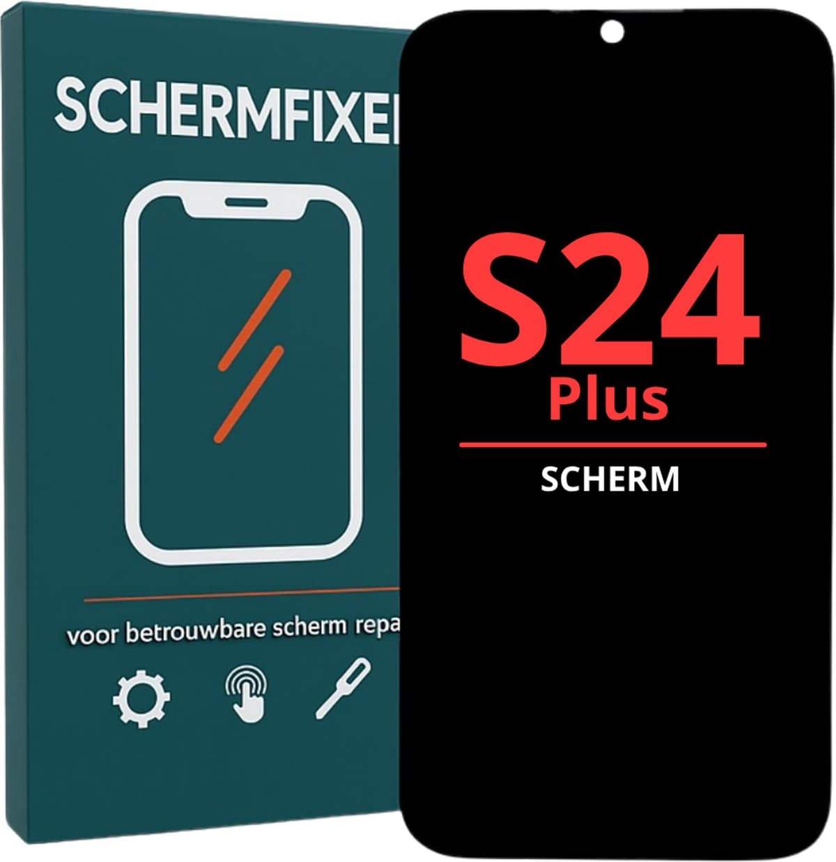 Samsung Galaxy S24 Plus Scherm met Frame - LCD Display - A+ Kwaliteit - Zwart - Afbeelding 1