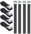 Korte Spanbanden - Met klemgesp en snelsluiting - Voor motor, fietsendrager en bagage - Zwart - 40 cm - 8 stuks