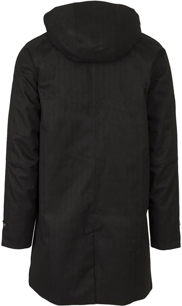 AGU Winter Mac - Winter regenjas heren - 100% gerecycled polyester - Water en winddicht - Getapete naden - Afneembare capuchon - Zwart - M - Afbeelding 1
