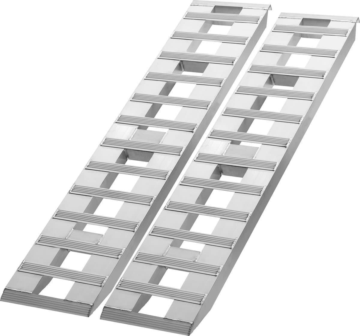 72“ X 15” Aluminium Oprijplaten, 6000 Pound Capaciteit voor Motor, Crossmotor, Utv, Aanhangwagen, Grasmaaier, 2 Stuks - Afbeelding 1