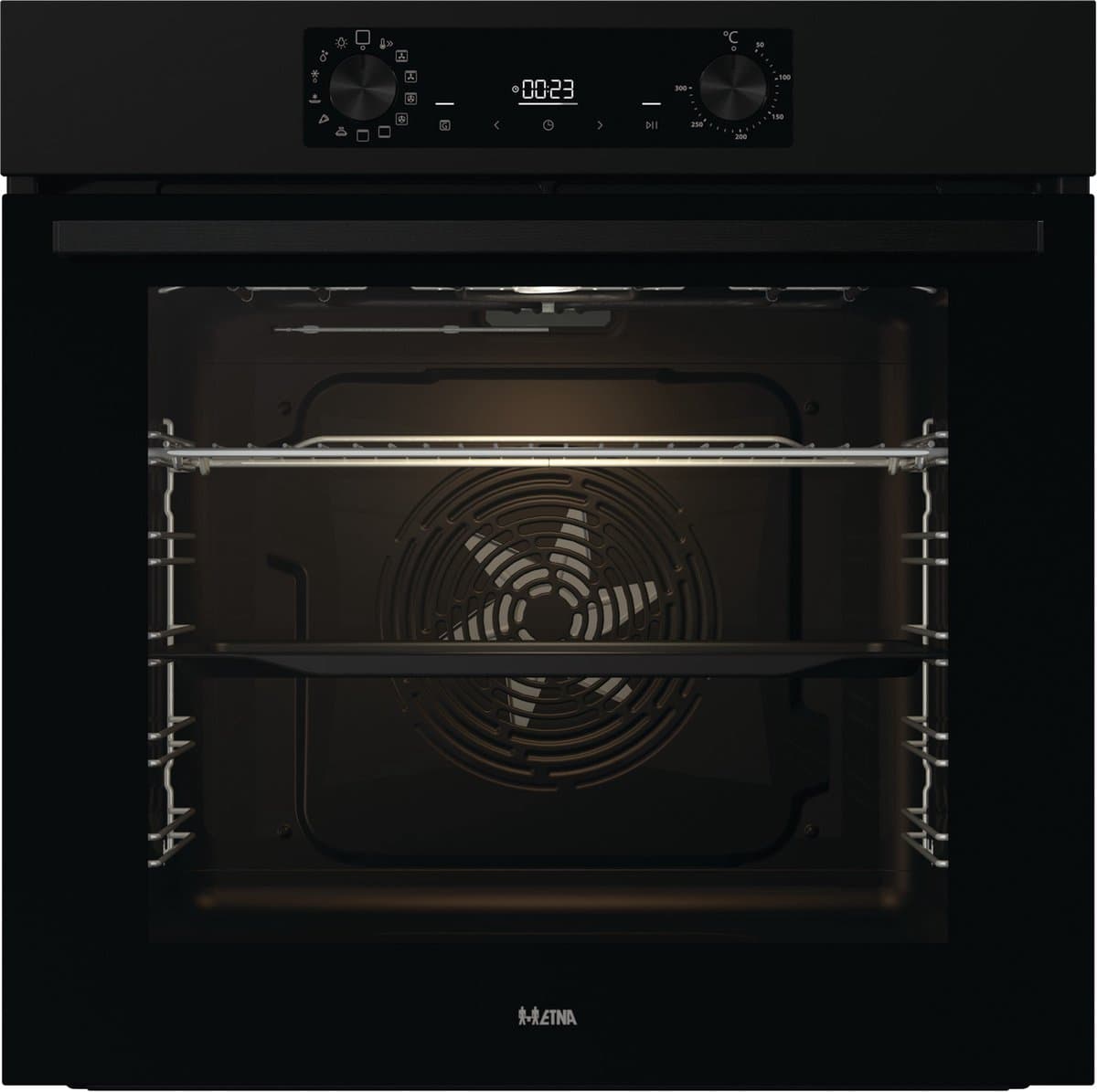 ETNA OM316MZ - Inbouwoven - Pizza oven (tot 300°C) - Turbo Hetelucht - AirFryer - Multifunctioneel - Matzwart - Afbeelding 1