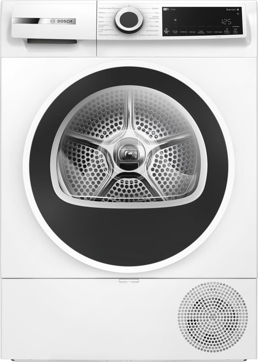 Bosch WQJ23200NL Serie 6 – Warmtepompdroger - 8 kg - Auto Dry droogt automatisch tot de gewenste droogtegraad - Easy clean filter - Home Connect - Wit - Afbeelding 1