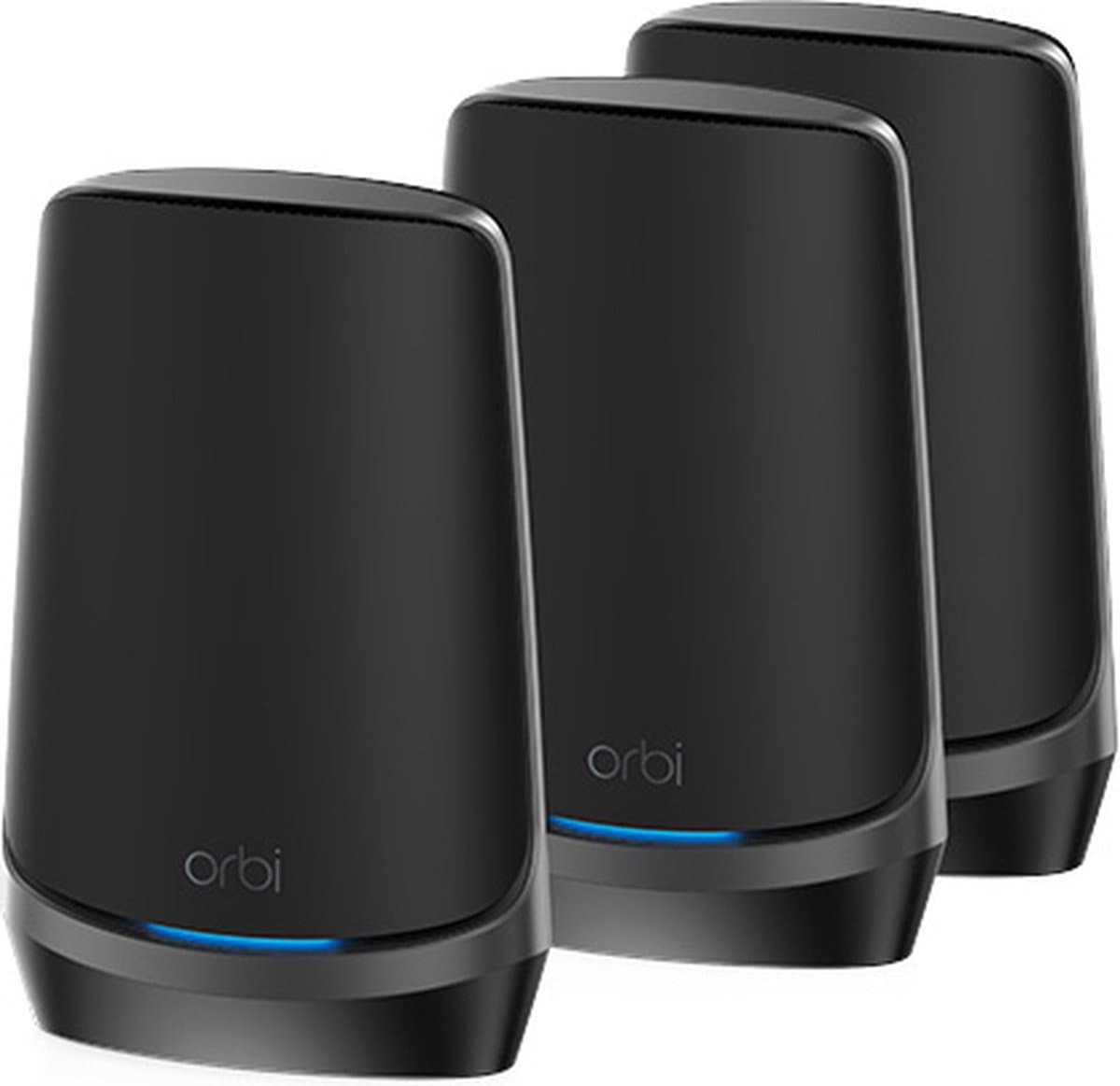 NETGEAR Orbi RBKE963B - Mesh WiFi - WiFi Versterker - WiFi 6E - 11000 Mbps - Quad-Band - 3-Pack - Zwart - Afbeelding 1