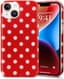 Voor iPhone 14/voor iPhone 13 hoesje magnetisch, leuke stippen met esthetisch ontwerp voor meisjes en vrouwen, eenvoudig hoesje TPU schokbestendig beschermend telefoonhoesje voor iPhone 14