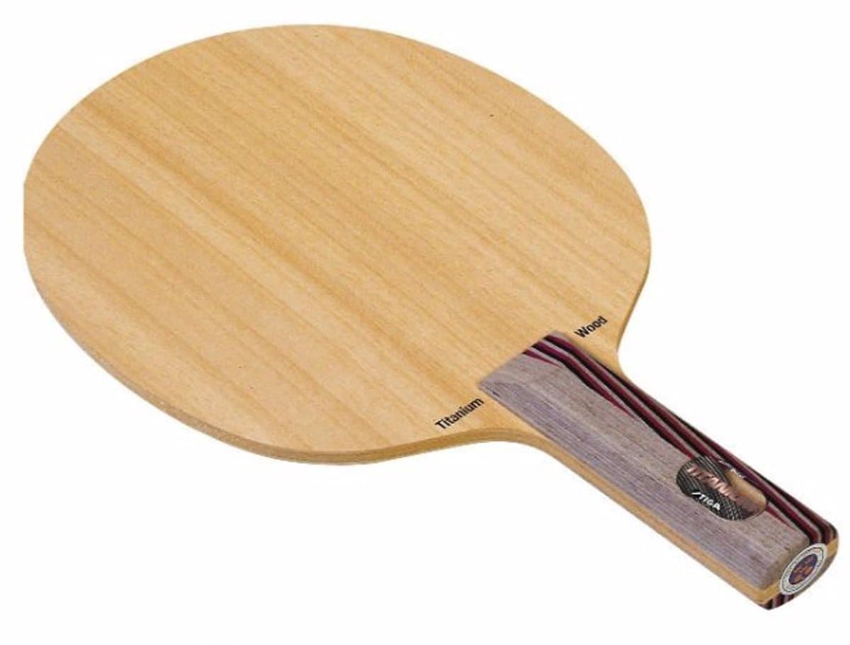 STIGA TITANIUM WOOD Tafeltennisbat - Snel en Krachtig Aanvallen - Afbeelding 1