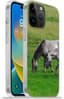 Apple iPhone 14 Pro - Softcase hoesje - Paarden - Dieren - Gras - Siliconen Telefoonhoesje