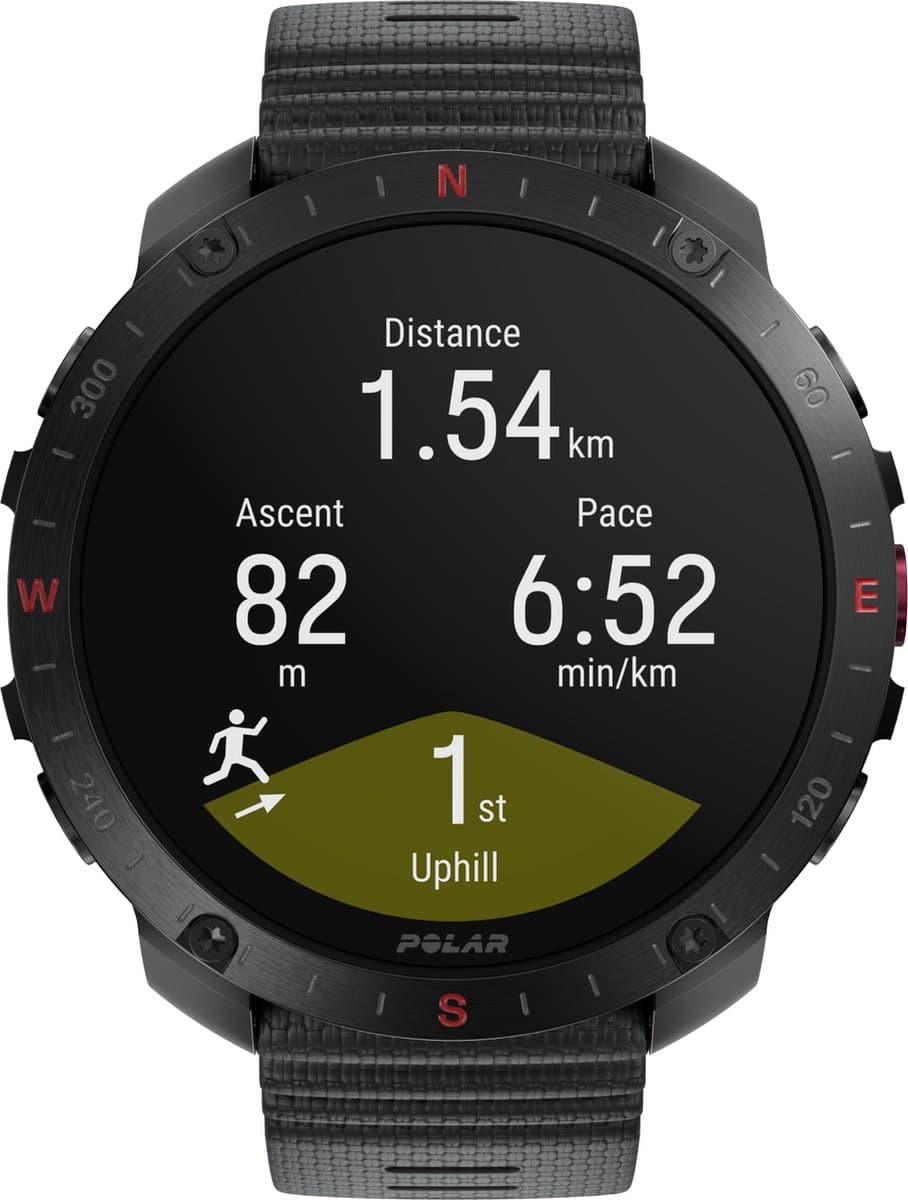 Polar Grit X2 Pro Premium Outdoor Smartwatch, Night Black S/L - Afbeelding 1