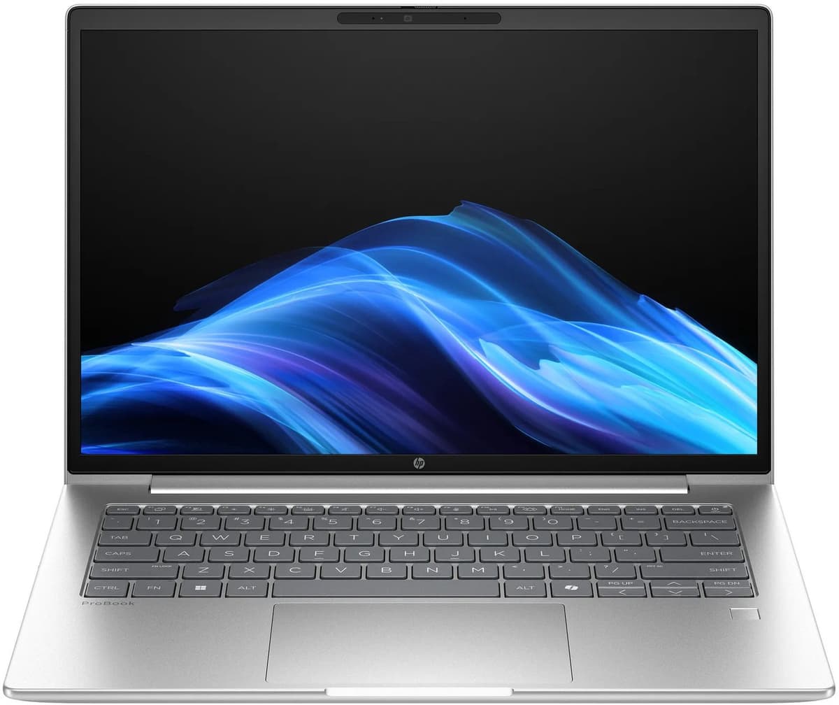 HP ProBook 4 G1iR Intel Core 5 120U Laptop 35,6 cm (14) WUXGA 16 GB DDR5-SDRAM 512 GB SSD Wi-Fi 6E (802.11ax) Windows 11 Pro Zilver QWERTY - Afbeelding 1