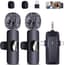 Draadloze lavalier-microfoon voor iPhone/mobiele telefoon/camera/computer, 4-in-1 draadloze microfoon met windbescherming voor video-opname, live streaming, vlog, TikTok
