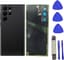 S22 Ultra Achterglas Vervanging voor Samsung Galaxy S22 Ultra Achterkant Glas met Gereedschap Tape en Camera Lens + Gereedschap (Phantom Black)