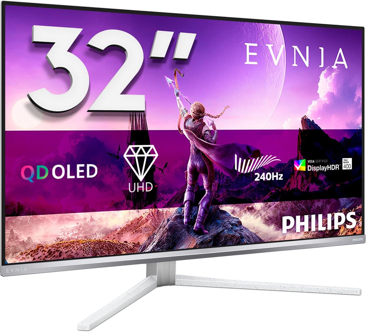 Philips Evnia 32M2N8900 - 32 inch 4K QD-OLED Gaming Monitor - 240Hz - USB-C 65W - Afbeelding 1