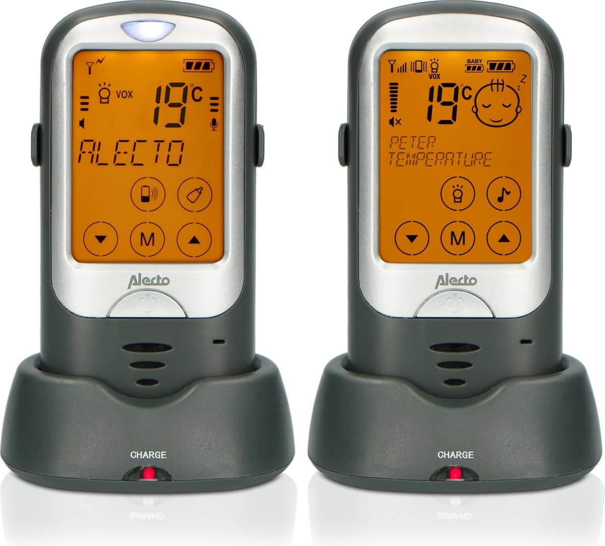 Alecto DBX68GS - Outdoor Babyfoon - Tot 1km bereik - Antraciet - Afbeelding 1
