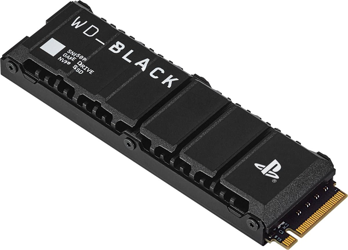 Western Digital Black SN850P - Interne SSD met Heatsink - NVMe M.2 - PCIe 4.0 - Geschikt voor Playstation 5 - 1 TB - Afbeelding 1