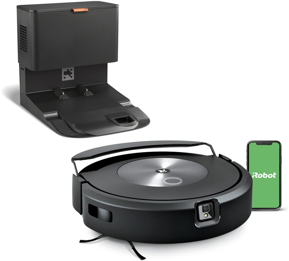 iRobot Roomba Combo j7+ (C7558) Robotstofzuiger met Dweilfunctie – Automatisch leegstation - Slimme Objectdetectie & Vermijding – Dual Cleaning Technologie – Compatibel met Alexa & Google Assistant – Precisienavigatie met Intelligente Kaartweergave - Afbeelding 1