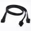 12-pins GPU-voedingsadapterkabel voor EVGA en Seasonic PSU's - Mini 12-pins naar 2x 8-pins (6+2) PCIe, 18AWG mouwen 63 cm voor RTX 3090/3080/3070/3060/3050 Founders Edition (niet voor Corsair/RTX 40)