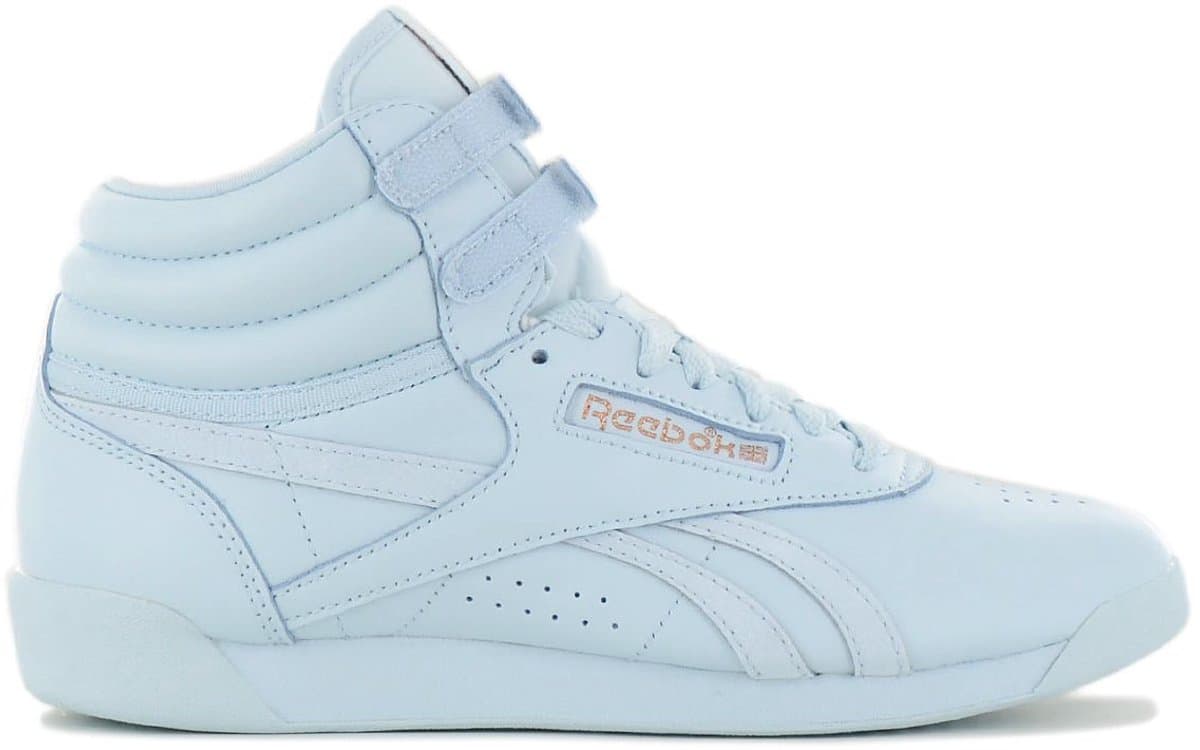 Reebok x Cardi B - Freestyle F/S Hi - Dames Sneakers Schoenen Blauw GV6615 , Maat: EU 35 UK 2.5 - Afbeelding 1