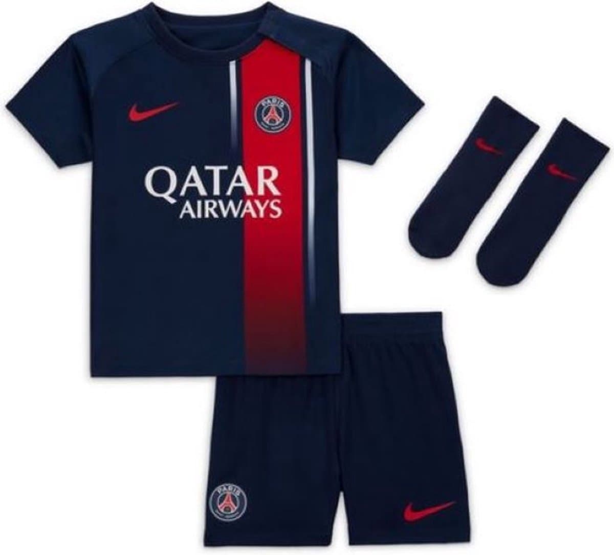 Nike Paris Saint-Germain Baby SS Home Mini Kit 2023/2024 - Donkerblauw - Maat 90/95 cm - 24-36 M Unisex - Afbeelding 1