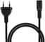 EXCITAT Stroomkabel - C7 kabel - Kabel voor kleine apparaten - 1.5m - geschikt voor PS5 / PS4 / PS3 / Xbox Series X/S - zwart