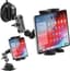 houder auto voor, iPad houder auto dashboard | 360° draaibare autotablethouder met sterke zuignap, voor 4,7-12,9 inch iPad/Galaxy-tablets en mobiele telefoons