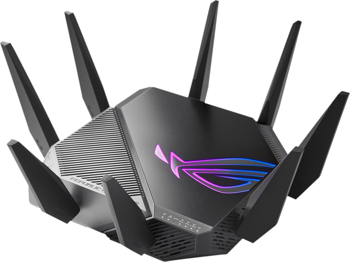 ASUS ROG Rapture GT-AXE11000 - Gaming extendable router - WiFi Versterker- 4G / 5G Router vervanger - WiFi 6E - Afbeelding 1