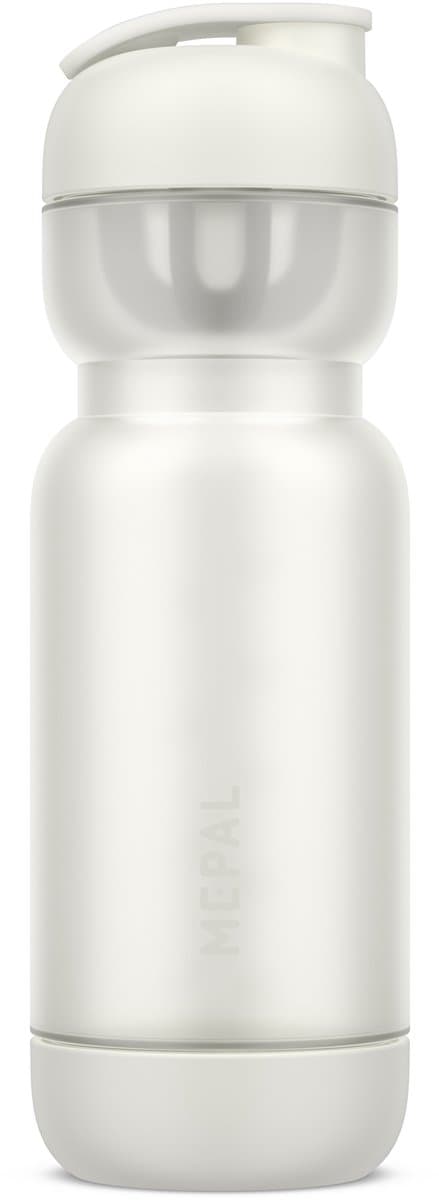Mepal Shakebeker Sport - 800 ml - Shake en drink - Inclusief mixer & maatverdeling - Eenvoudig schoon te maken - Drinkflessen - Ceramic white - Afbeelding 1