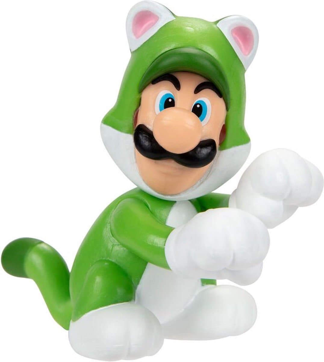 Nintendo - Super Mario 3D World Cat Luigi Mini Figure Limited Edition 6.5cm - Afbeelding 1