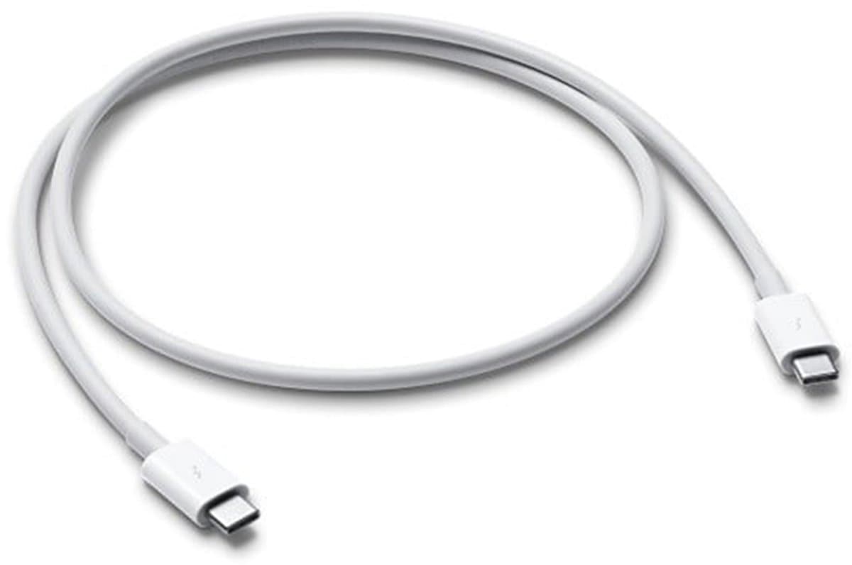 Apple - Thunderbolt-kabel - USB-C (M) naar USB-C (M) - USB 3.1 Gen 2 / Thunderbolt 3 - 80 cm - voor 11-inch iPad Pro; 12.9-inch iPad Pro; iMac Pro; MacBook Air with Retina display - Afbeelding 1