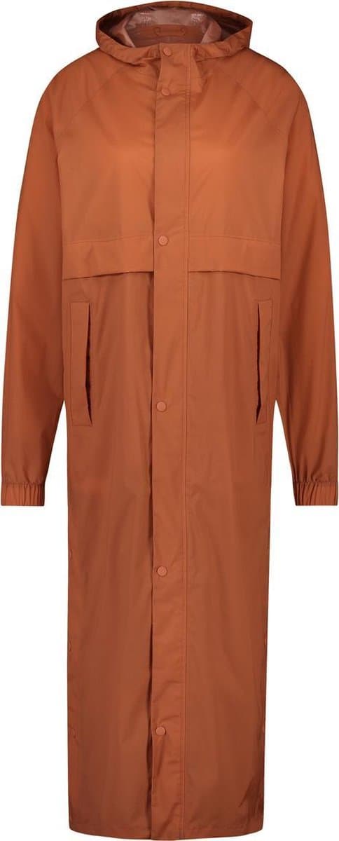 AGU Packable - Regenjas - Unisex - Parka - Winddicht en Waterdicht - 100% Gerecycled Polyester - Oranje - L - Afbeelding 1