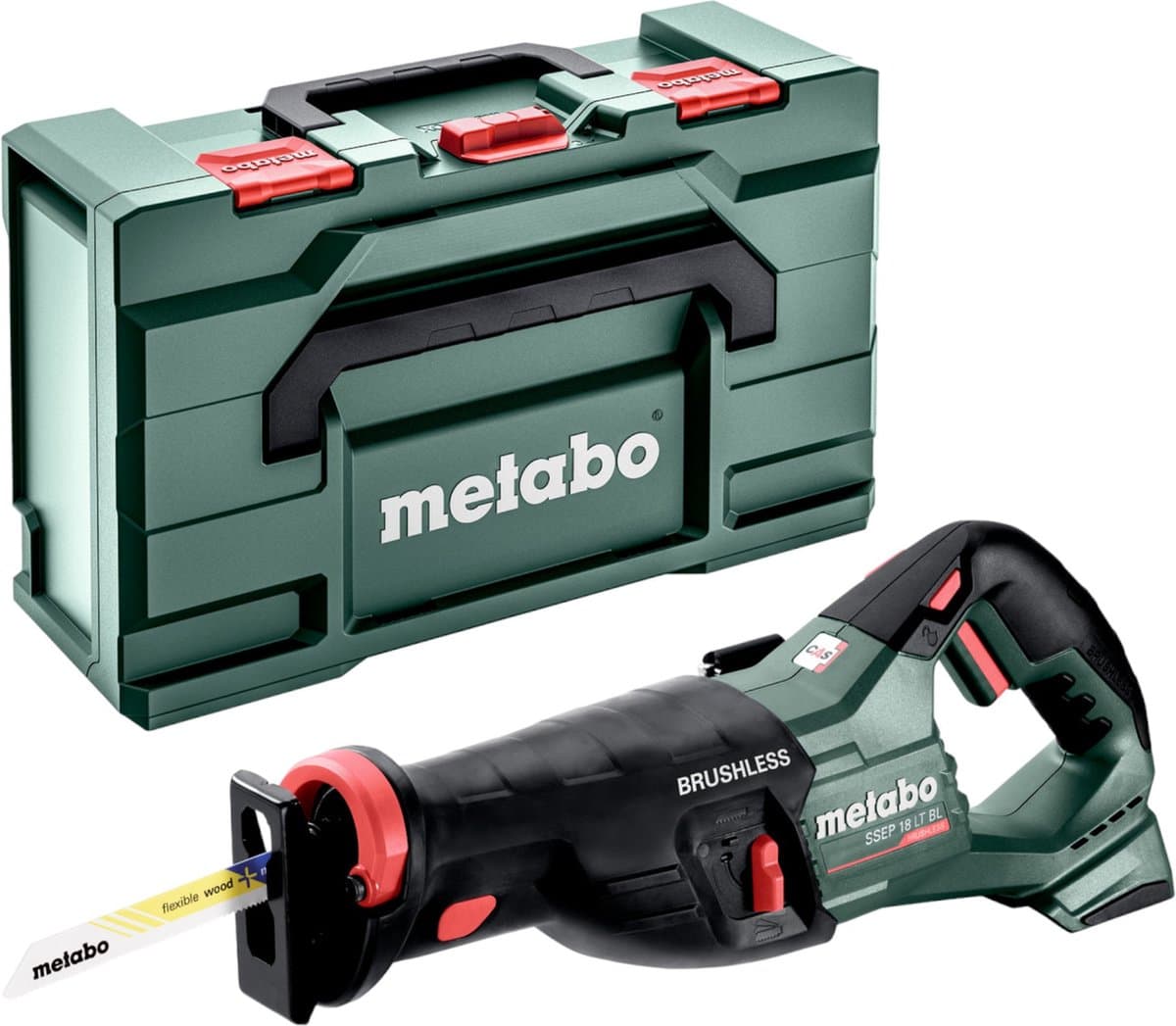 Metabo SSEP 18 LT BL Accu-reciprozaag 601617840 Zonder accu, Zonder lader, Incl. koffer 18 V - Afbeelding 1